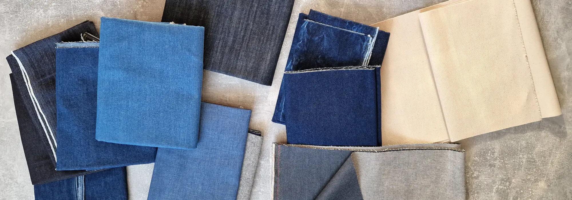 Ausgewählte Denim-Abschnitte | ideal für Taschen, Patchwork & kleinere Projekte