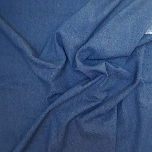 Vorgewaschener Denim, jeansblau (8,8 oz) - 63 cm lang