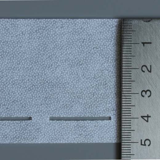 Kantenfix mit Stanzung, 5 cm breit, weiß