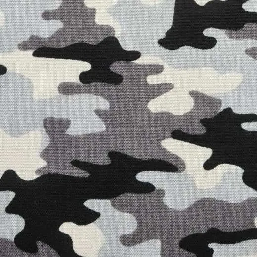 Poplin grey camouflage