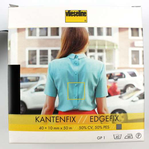 Kantenfix mit Stanzung, 5 cm breit, grafit