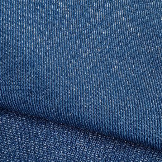 Azurblauer Raw Denim mit recycelter Baumwolle (11,2&nbsp;oz)