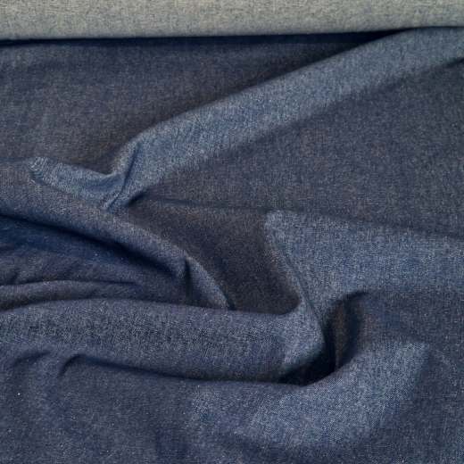 blauer Jeansstoff aus reiner Baumwolle