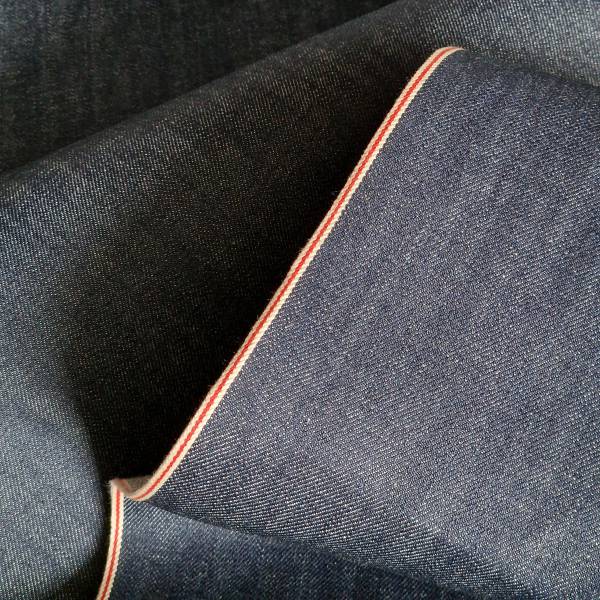 Selvedge Bio-Denim (12,5&nbsp;oz) pflanzliches Indigo, sanforisiert