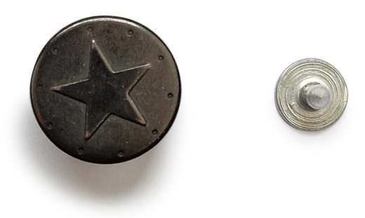 Jeansknopf schwarz Ø 17 mm
