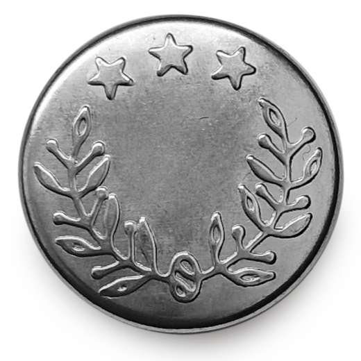 Jeansknopf silber Ø 17 mm