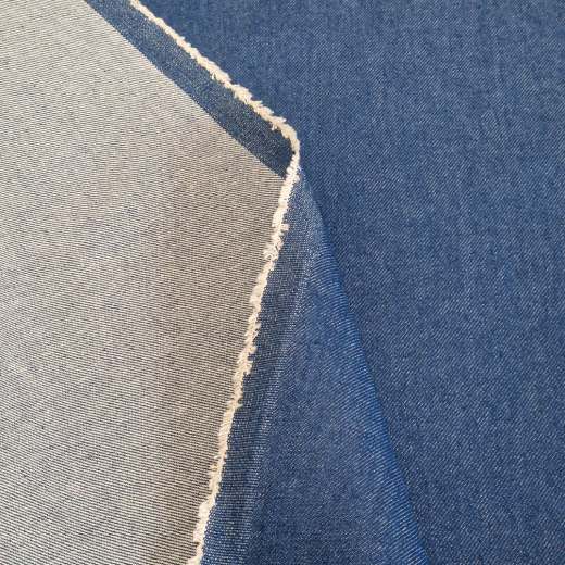 Mittelblauer Raw Denim mit recycelter Baumwolle (11,2&nbsp;oz)