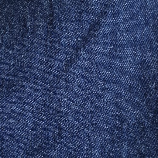 Dunkelblauer, leichter Hanf-Jeansstoff (6,8&nbsp;oz) | 73&nbsp;cm lang