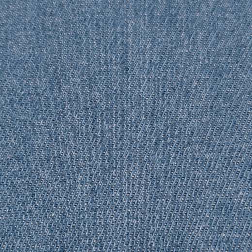 hellblauer Jeansstoff aus reiner Baumwolle
