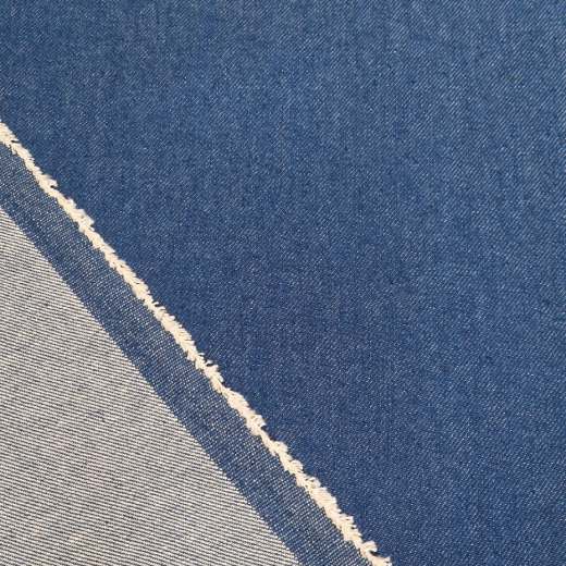 Mittelblauer Raw Denim mit recycelter Baumwolle (11,2&nbsp;oz)