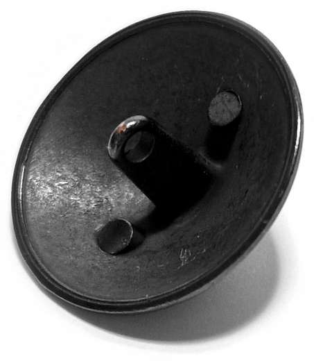 Ösenknopf mit Kegel, schwarz, Ø 25 mm