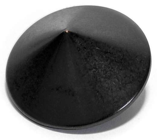 Ösenknopf mit Kegel, schwarz, Ø 25 mm