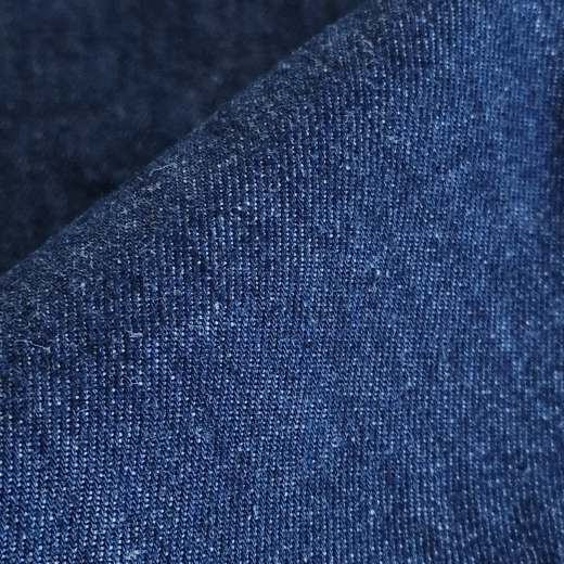 Dunkelblauer, leichter Hanf-Jeansstoff (6,8&nbsp;oz)