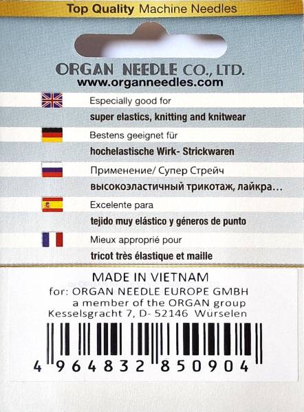 Organ Superstretch-Nadeln (HAx1SP) Nm 90