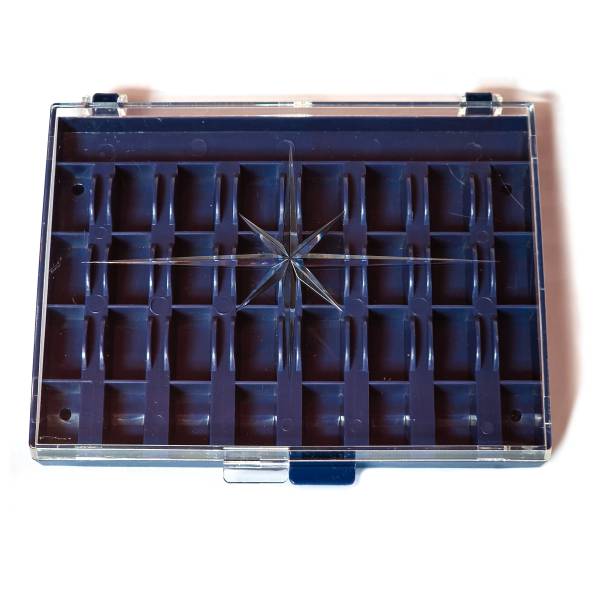 Prym Spulenbox mit Deckel | für 32 Spulen
