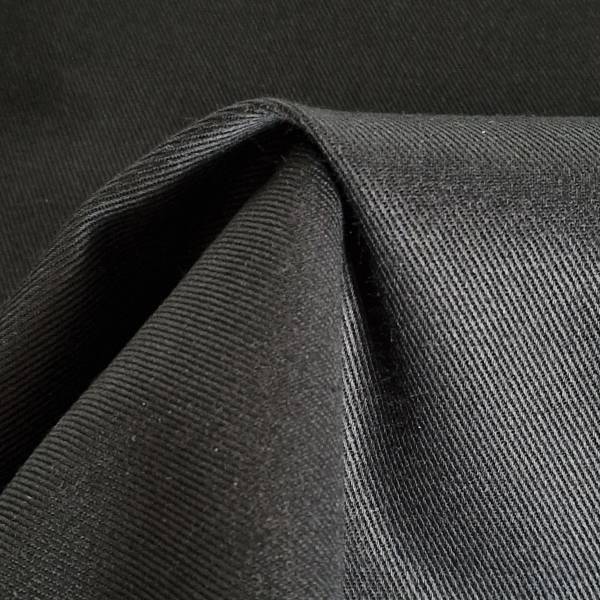 Bio-Denim, Köper, schwarz (10,6 oz) sanforisiert