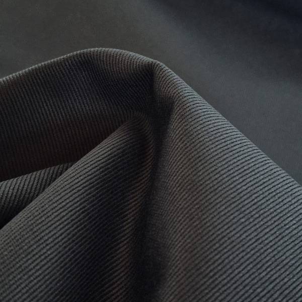 schwarzer Denim, sanforisierter Köper (10,3 oz)