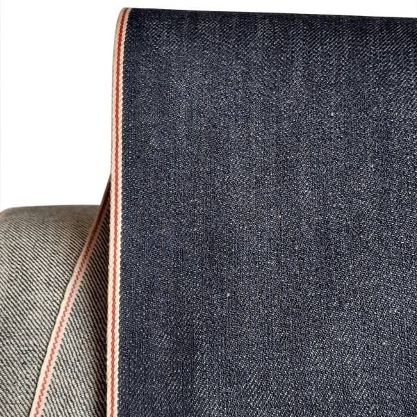 Selvedge Bio-Denim (12,5&nbsp;oz) pflanzliches Indigo, sanforisiert