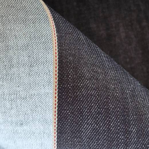 Selvedge Bio-Denim, indigoblau (15&nbsp;oz)
