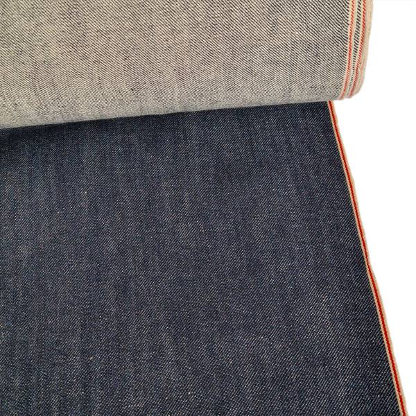 Selvedge Bio-Denim (12,5&nbsp;oz) pflanzliches Indigo, sanforisiert