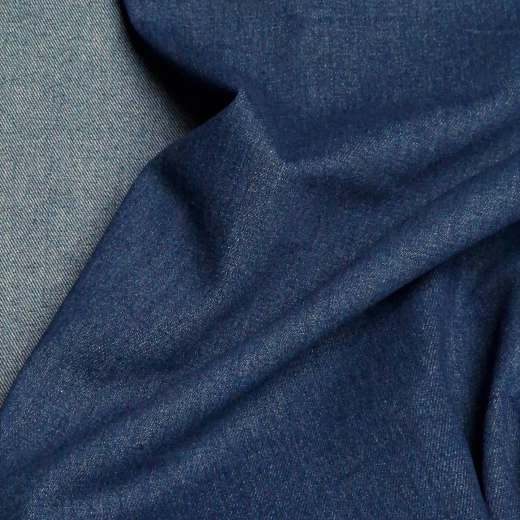 Vorgewaschener Denim, mittelblau (9,4 oz)