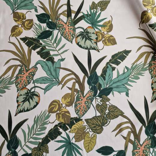 leichte Viskose mit Blätterdruck