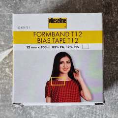 Formband T 12 1,2 cm breit, weiß