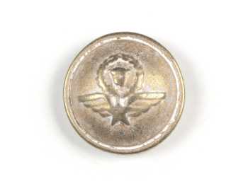 Shank button Coat of Arms, mat gold, Ø 15 mm
