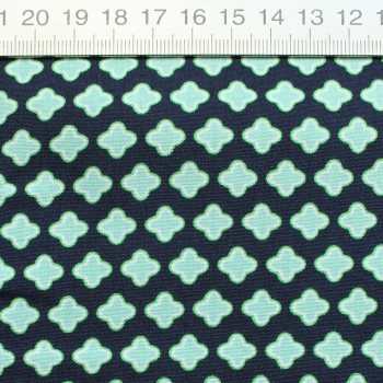 Poplin stars green-blue