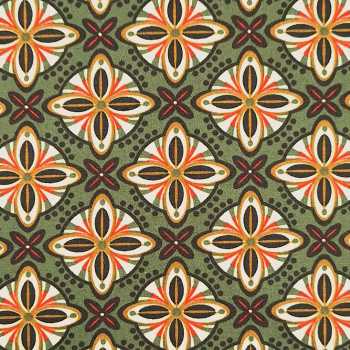 Poplin ornaments olive green