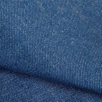 Azurblauer Raw Denim mit recycelter Baumwolle (11,2&nbsp;oz)