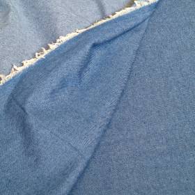 hellblauer Chambray-Jeansstoff aus Baumwolle